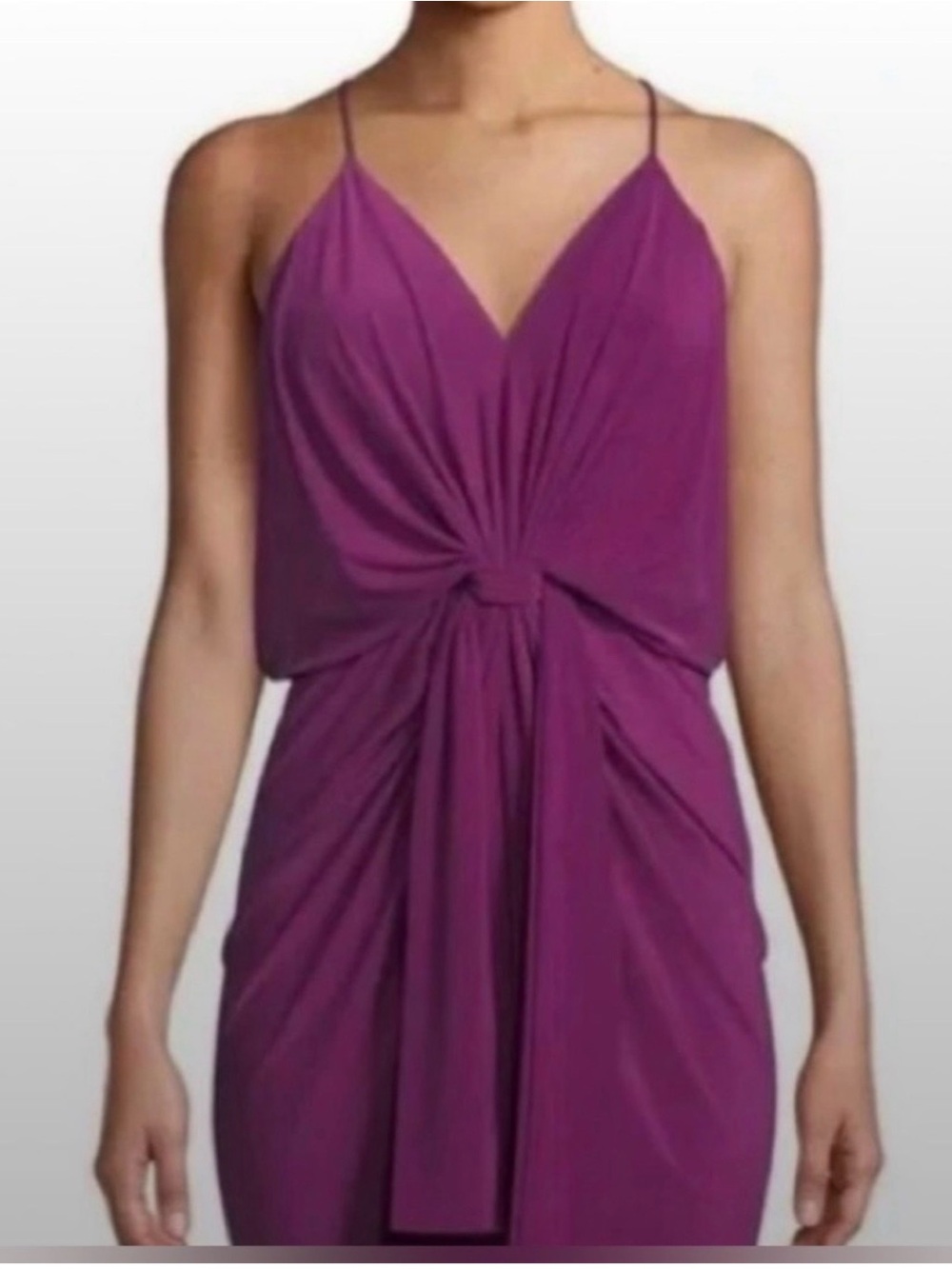 MISA Los Angeles Domino Draped Mini Dress